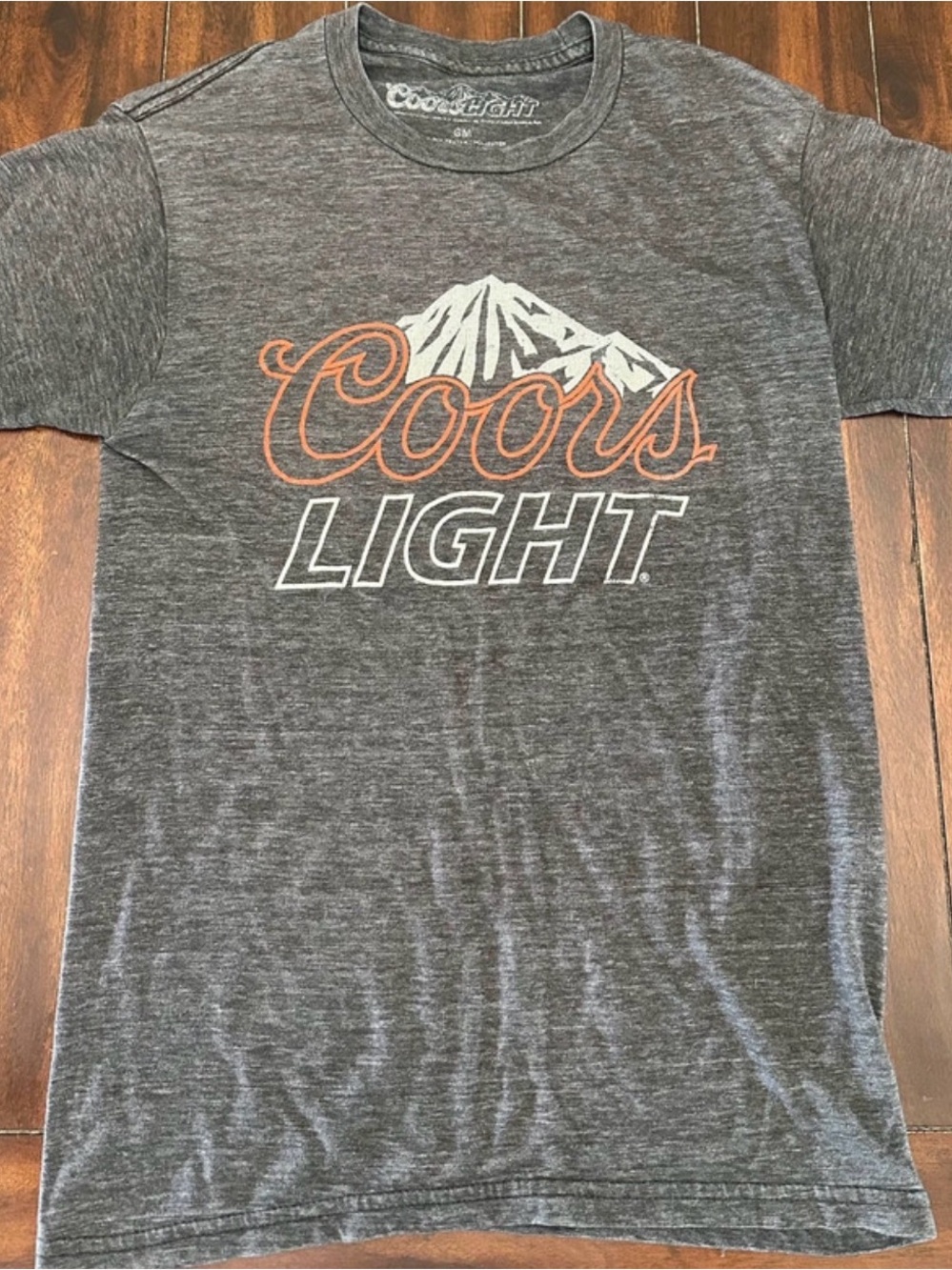 Coors Light Men's Gray Short Sleeve Logo T-Shirt